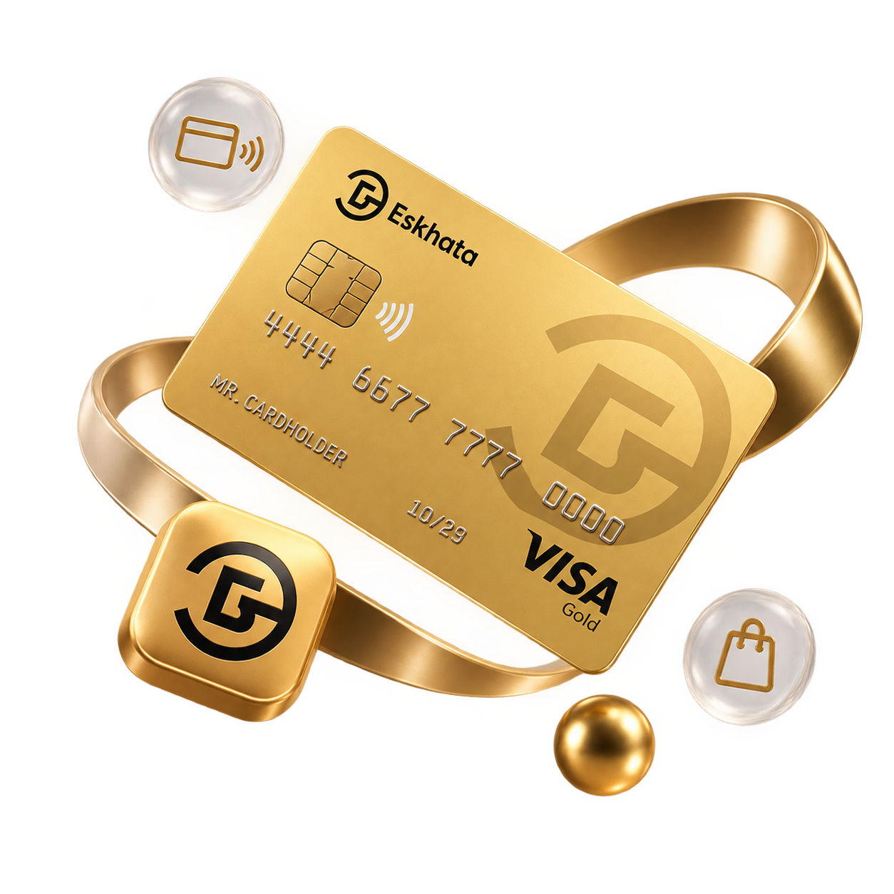 Золотая карта Visa Gold банка Эсхата